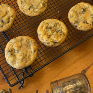 Pistachio Chocolate Chip Cookies